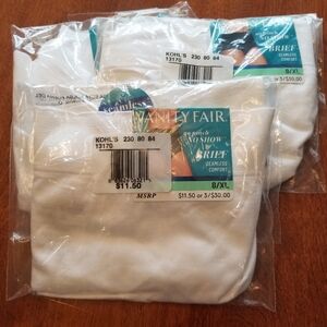 Vanity Fair White Seamless Briefs